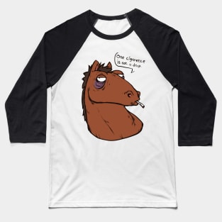 horse with a cigarette Baseball T-Shirt